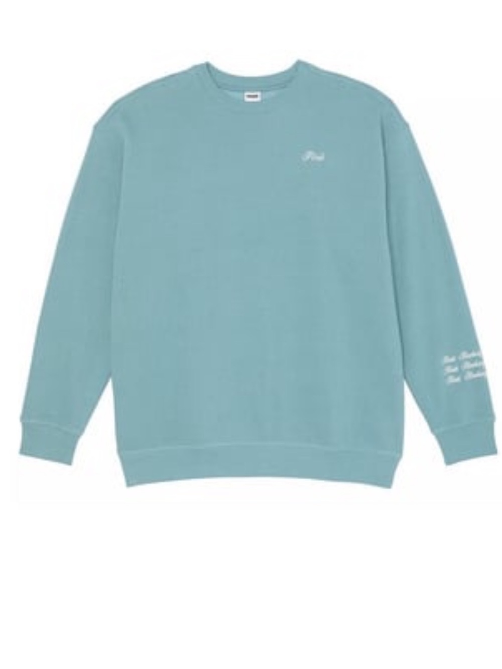 PINK Victoria's Secret Wellness Crew Sweatshirt in Light Teal